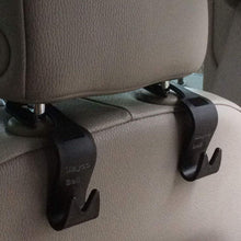 Carica l'immagine nel visualizzatore di Gallery, Ganci auto sedile posteriore poggiatesta, - Appendiabiti borsetta borsa nero