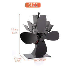 Carica l'immagine nel visualizzatore di Gallery, Locisne Funzionamento silenzioso Mini 4 pale Termocamino Camino Ventilatore... - Ilgrandebazar