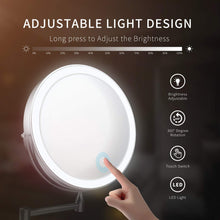 Carica l'immagine nel visualizzatore di Gallery, alvorog Specchio Ingranditore da Trucco con Luce 24 x 26 x 2.8cm, Cromo 8“ - Ilgrandebazar