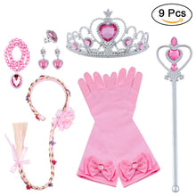 Carica l'immagine nel visualizzatore di Gallery, Vicloon Principessa Dress Up 9 Pezzi Accessori per Ragazze Braid Diadema...