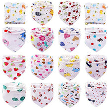Carica l'immagine nel visualizzatore di Gallery, Tomkity 14 Bavaglino Neonato Bavaglini Bandana Cotone 100% per 14 Pcs Neonata