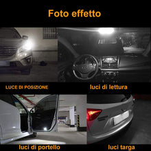 Carica l'immagine nel visualizzatore di Gallery, 4pcs W5W T10 LED Canbus Auto Lampada 194 168 24 Leds 4014SMD 12V, Bianco - Ilgrandebazar