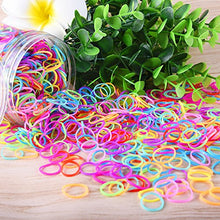 Carica l'immagine nel visualizzatore di Gallery, EAONE 2000 Pezzi Multi Colore Elastici per Capelli Piccoli con Scatola... - Ilgrandebazar