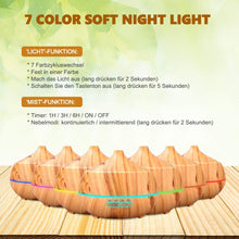 Carica l'immagine nel visualizzatore di Gallery, 400ml Diffusore di Oli Essenziali, Aromi con 7 colori LED... - Ilgrandebazar