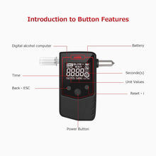 Carica l'immagine nel visualizzatore di Gallery, Oasser Etilometro Portatile Certificato Alcool Tester Digitale Schermo LCD... - Ilgrandebazar
