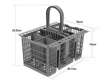 Carica l'immagine nel visualizzatore di Gallery, Cestello per Posate da Lavastoviglie Compatibile con Hotpoint, Indesit, Whirlpool Gray