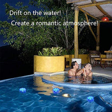 Carica l'immagine nel visualizzatore di Gallery, Set di 4 Pezzi Luce a LED RGB Sommergibile Luci Multicolori impermeabili 4 X 10pcs LED SMD con telecomando per Vasi, Giardino, Acquario, Stagno, Piscina, Cristallo, Feste, Natale, Halloween … [Classe di efficienza energetica A]