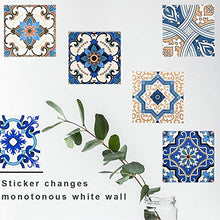 Carica l'immagine nel visualizzatore di Gallery, Irich 20 Pezzi 20x20 Adesivi per Piastrelle, Impermeabile 20*20CM, Fiore Blu