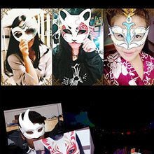 Carica l'immagine nel visualizzatore di Gallery, Outgeek Maschera Bianca, 12Pcs DIY Viso Bianca bianco - Ilgrandebazar