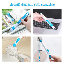 Carica l'immagine nel visualizzatore di Gallery, IKU Kit Lavavetri Telescopico 3-in-1 (145cm) con Testa Tergivetri 145 CM, Blu - Ilgrandebazar