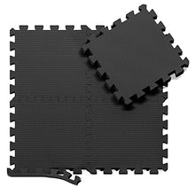 Carica l'immagine nel visualizzatore di Gallery, Tappeto da fitness a puzzle – set di 18 pezzi | black