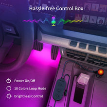 Carica l'immagine nel visualizzatore di Gallery, Govee Striscia LED Auto con Telecomando, Aggiornato 2-in-1 Design 4*22cm, Rgb - Ilgrandebazar
