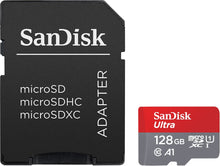 Carica l'immagine nel visualizzatore di Gallery, SanDisk Ultra Scheda di Memoria MicroSDXC da 128 GB e 128 GB, Rosso/Grigio