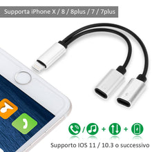 Carica l'immagine nel visualizzatore di Gallery, Rovtop 2 in 1 Adattatore Cuffie Ricarica, per 7/ 7Plus, 8/ 8Plus, X, può... - Ilgrandebazar