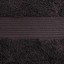 Carica l'immagine nel visualizzatore di Gallery, AmazonBasics - Set di 2 asciugamani da bagno che non sbiadiscono, colore Nero - Ilgrandebazar