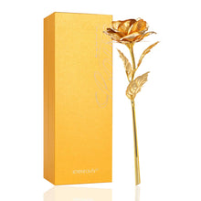 Carica l'immagine nel visualizzatore di Gallery, ETEREAUTY 24K Placcato Rosa Regalo, Artificiale Placcata con D'oro - Ilgrandebazar