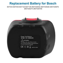 Carica l'immagine nel visualizzatore di Gallery, 2 Pacchi 3000mAh Ni-MH Sostitutiva per Bosch 12V Batteria BAT043 BAT045... - Ilgrandebazar