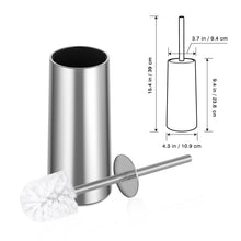 Carica l'immagine nel visualizzatore di Gallery, Homemaxs Scopino Bagno e Portascopino WC, per WC in Medium, Silver - Ilgrandebazar