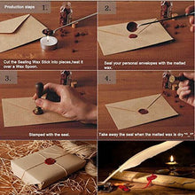 Carica l'immagine nel visualizzatore di Gallery, Timbro Seal ceralacca 10pcs Wax Wick Sticks Wine Red - Ilgrandebazar