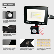 Carica l'immagine nel visualizzatore di Gallery, bapro Faretto LED per Esterno con Sensore di Movimento 30W, Luce Cool - Ilgrandebazar
