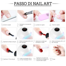 Carica l'immagine nel visualizzatore di Gallery, Coscelia kit 10pc semipermanenti per #10 colori+Top coat+Base coat+Matt - Ilgrandebazar