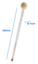 Carica l'immagine nel visualizzatore di Gallery, Lantelme 7879 - Termometro analogico per biberon, in vetro, 24 cm Trasparente - Ilgrandebazar