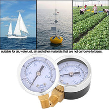Carica l'immagine nel visualizzatore di Gallery, 0-30psi Manometro Di Pressione D'Aria 0-2bar Idraulico A Bassa...