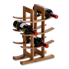 Carica l'immagine nel visualizzatore di Gallery, Zeller 13580 Scaffale portabottiglie in bambù 29 x 16 x 42 30x16x42 cm, Beige - Ilgrandebazar
