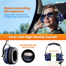 Carica l'immagine nel visualizzatore di Gallery, Zeadio Cyanine militare Noise Cancelling Overhead Headset 2 spina per... - Ilgrandebazar