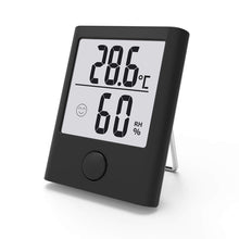 Carica l'immagine nel visualizzatore di Gallery, BACKTURE Termometro Igrometro Digitale, 2 Pack Termoigrometro da Interno nero - Ilgrandebazar