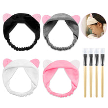 Carica l'immagine nel visualizzatore di Gallery, PAMIYO 4pcs Fascia Capelli per Maschera Facciale + Pennello Maschera... - Ilgrandebazar