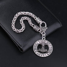 Carica l'immagine nel visualizzatore di Gallery, Charm ciondolo a forma di martello Thor Hammer Mjolnir Viking amuleto... - Ilgrandebazar