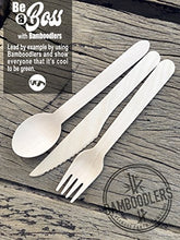 Carica l'immagine nel visualizzatore di Gallery, BAMBOODLERS Forchette Monouso in Legno | 100% Naturale, Ecologico,... - Ilgrandebazar