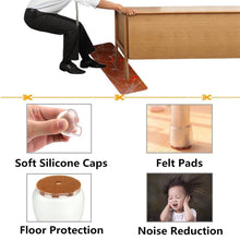 Carica l'immagine nel visualizzatore di Gallery, CHBKT 32pcs della Sedia Cappellini Piedini in Gomma Adatto per 12-16 mm - Ilgrandebazar