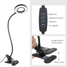 Carica l'immagine nel visualizzatore di Gallery, Lampada con Pinza,Tomshine LED da Tavolo a Clip Collo Nero - Ilgrandebazar