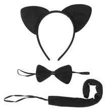 Carica l'immagine nel visualizzatore di Gallery, LUOEM 3pcs bambini gatto orecchie copricapo tail set costume... - Ilgrandebazar