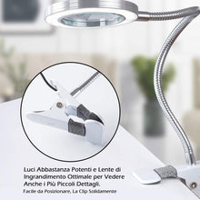 Carica l'immagine nel visualizzatore di Gallery, Lampada Estetista con Lente d'Ingrandimento 8 Diottrie,Lampada LED USB... - Ilgrandebazar