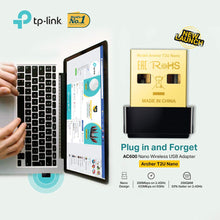 Carica l'immagine nel visualizzatore di Gallery, TP-Link Archer T2U Nano Adattatore USB Scheda di Rete, Wireless Normale, Nero - Ilgrandebazar