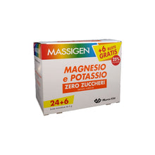 Carica l'immagine nel visualizzatore di Gallery, Massigen Magnesio e Potassio Zero Zuccheri 24 Buste + 6 Om