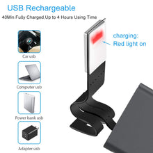 Carica l'immagine nel visualizzatore di Gallery, EasyULT Lampada da Lettura USB Ricaricabile, Luce Notturna, 3 Nera - Ilgrandebazar