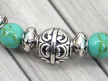 Carica l'immagine nel visualizzatore di Gallery, Bracciale per gli uomini in perle di occhio tigre e perla Turchese... - Ilgrandebazar