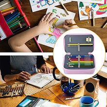Carica l'immagine nel visualizzatore di Gallery, Asiv Borsa Grande a Forma di Matita, Astuccio per Bambina con Rosa