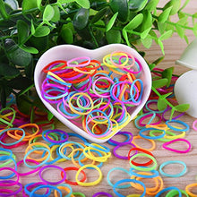 Carica l'immagine nel visualizzatore di Gallery, EAONE 2000 Pezzi Multi Colore Elastici per Capelli Piccoli con Scatola... - Ilgrandebazar
