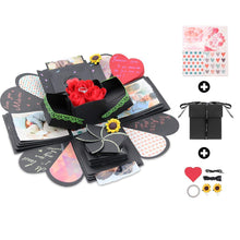 Carica l'immagine nel visualizzatore di Gallery, Amycute Explosion Box,Scatola Sorpresa Creativa DIY Scrapbook Fatto a Nero - Ilgrandebazar