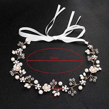 Carica l'immagine nel visualizzatore di Gallery, INTVN Copricapo da sposa Fiori Perle Strass Fascia per Capelli Accessori per... - Ilgrandebazar