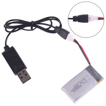 Carica l'immagine nel visualizzatore di Gallery, Crazepony-UK 2pcs 1S Lipo 3.7V 650mAh Batteria with Battery - Ilgrandebazar