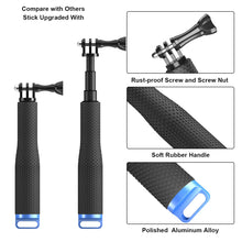 Carica l'immagine nel visualizzatore di Gallery, Luxebell Selfie Stick Telescopico in Alluminio, per Gopro Perches de - Ilgrandebazar