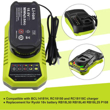 Carica l'immagine nel visualizzatore di Gallery, Powayup RB18L50 18V 5.0Ah Li-ion Batteria Sostituzione per Ryobi ONE+