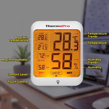 Carica l'immagine nel visualizzatore di Gallery, ThermoPro TP53 Termometro Igrometro Interno Misuratore di Small, White - Ilgrandebazar