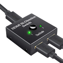 Carica l'immagine nel visualizzatore di Gallery, HDMI Switch, Techole Switch Bidirezionale 2 Ingressi 1 Uscita Nero - Ilgrandebazar